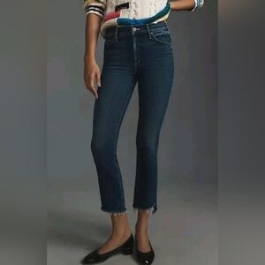 Mother The Insider Crop Step Fray Jeans. Sake To Me. Size 29